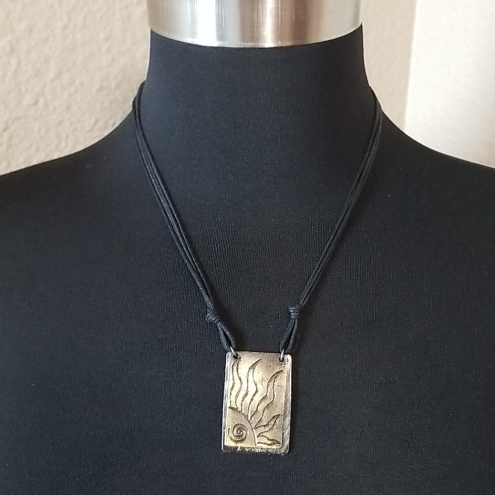 Gold Silver Promise Peace Inspirational Necklace